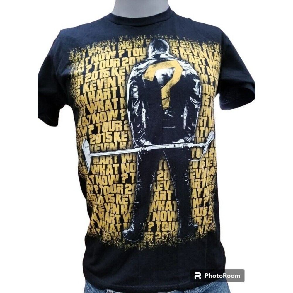 KEVIN HART 2015 What Now? Tour Black T-Shirt Size Medium Comedy